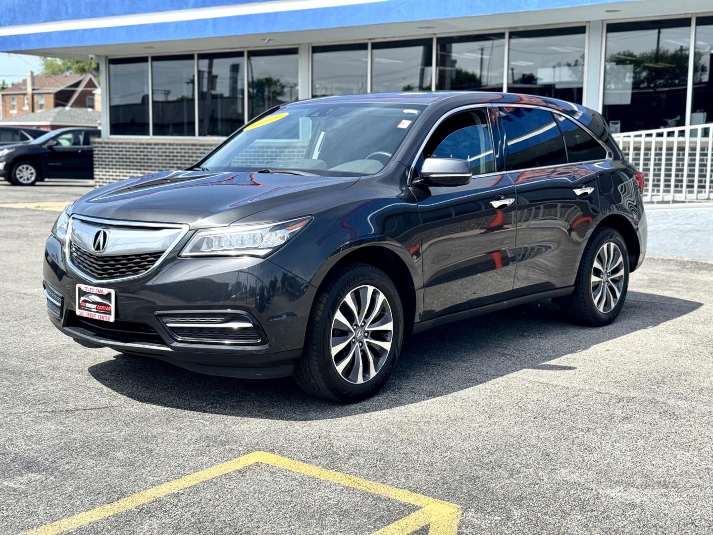 2015 BLACK Acura MDX SH-AWD 6-Spd AT w/Tech and Entertainment Package (5FRYD4H60FB) with an 3.5L V6 SOHC 24V engine, 6-Speed Automatic transmission, located at 7600 S Western Ave., Chicago, IL, 60620, (773) 918-3980, 0.000000, 0.000000 - Photo#2