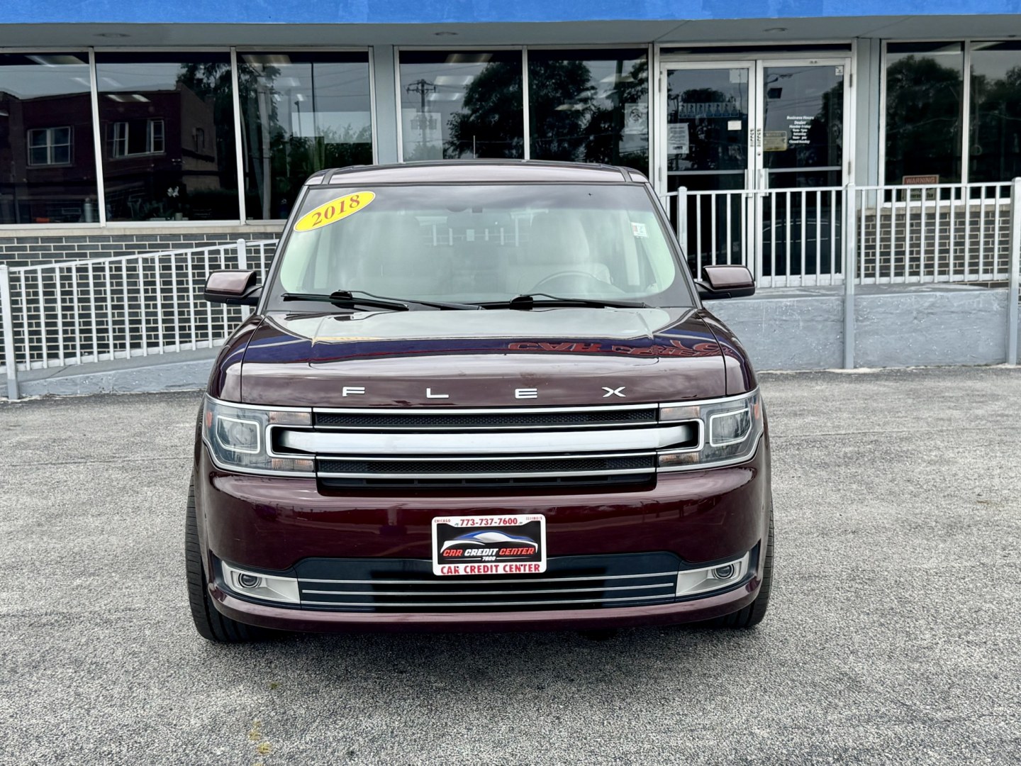 2018 BURGUND Ford Flex Limited AWD w/EcoBoost (2FMHK6DT0JB) with an 3.5L V6 DOHC 24V engine, 6A transmission, located at 7600 S Western Ave., Chicago, IL, 60620, (773) 918-3980, 0.000000, 0.000000- Photo#1