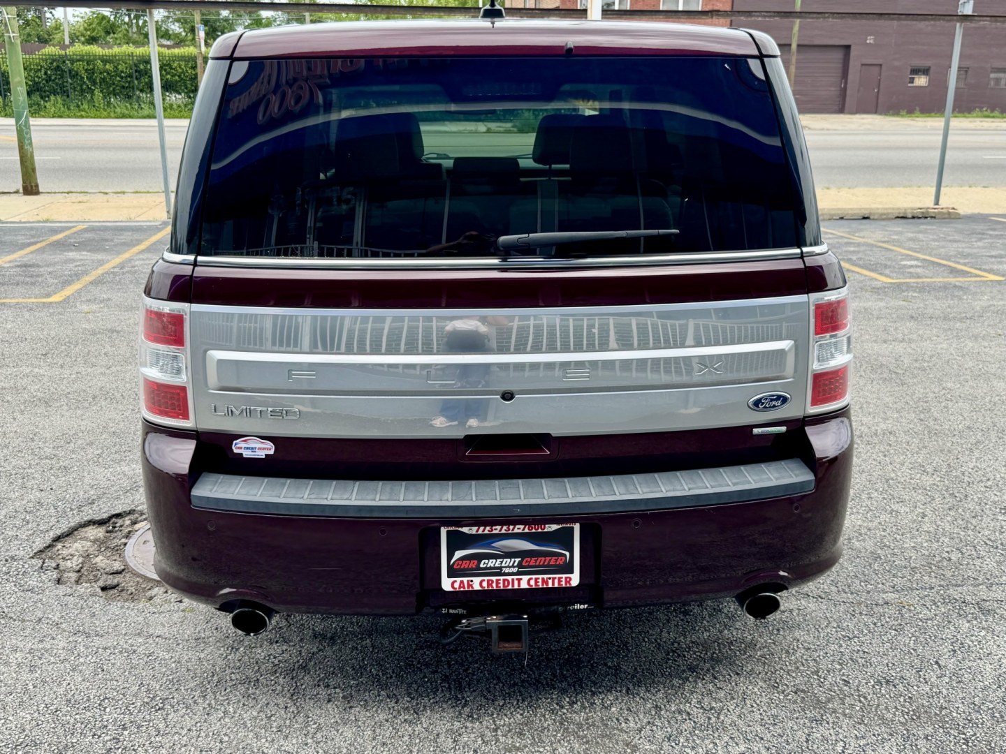 2018 BURGUND Ford Flex Limited AWD w/EcoBoost (2FMHK6DT0JB) with an 3.5L V6 DOHC 24V engine, 6A transmission, located at 7600 S Western Ave., Chicago, IL, 60620, (773) 918-3980, 0.000000, 0.000000- Photo#3