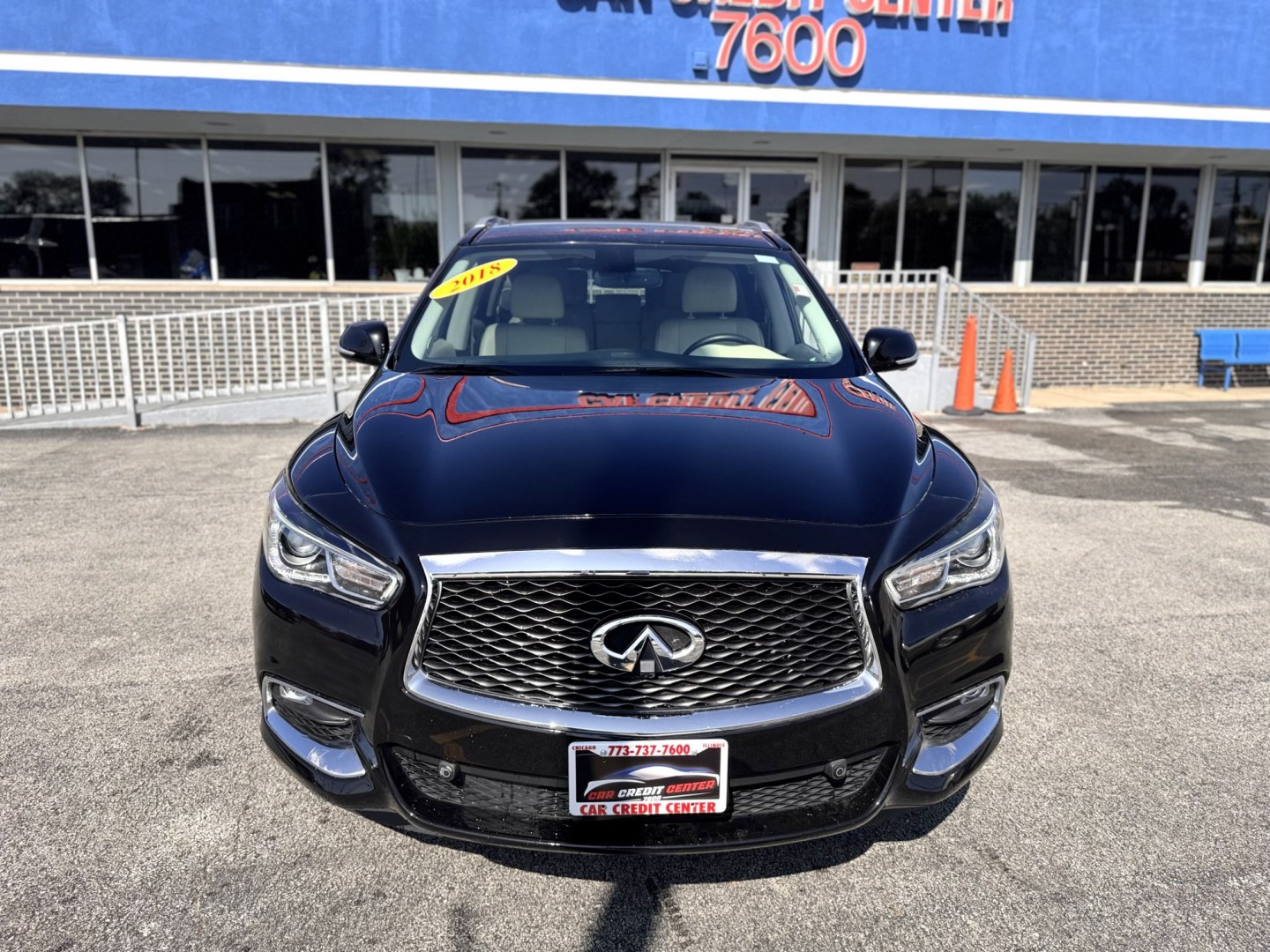 2018 BLACK Infiniti QX60 Base FWD (5N1DL0MNXJC) with an 3.5L V6 DOHC 24V engine, CVT transmission, located at 7600 S Western Ave., Chicago, IL, 60620, (773) 918-3980, 0.000000, 0.000000- Photo#1