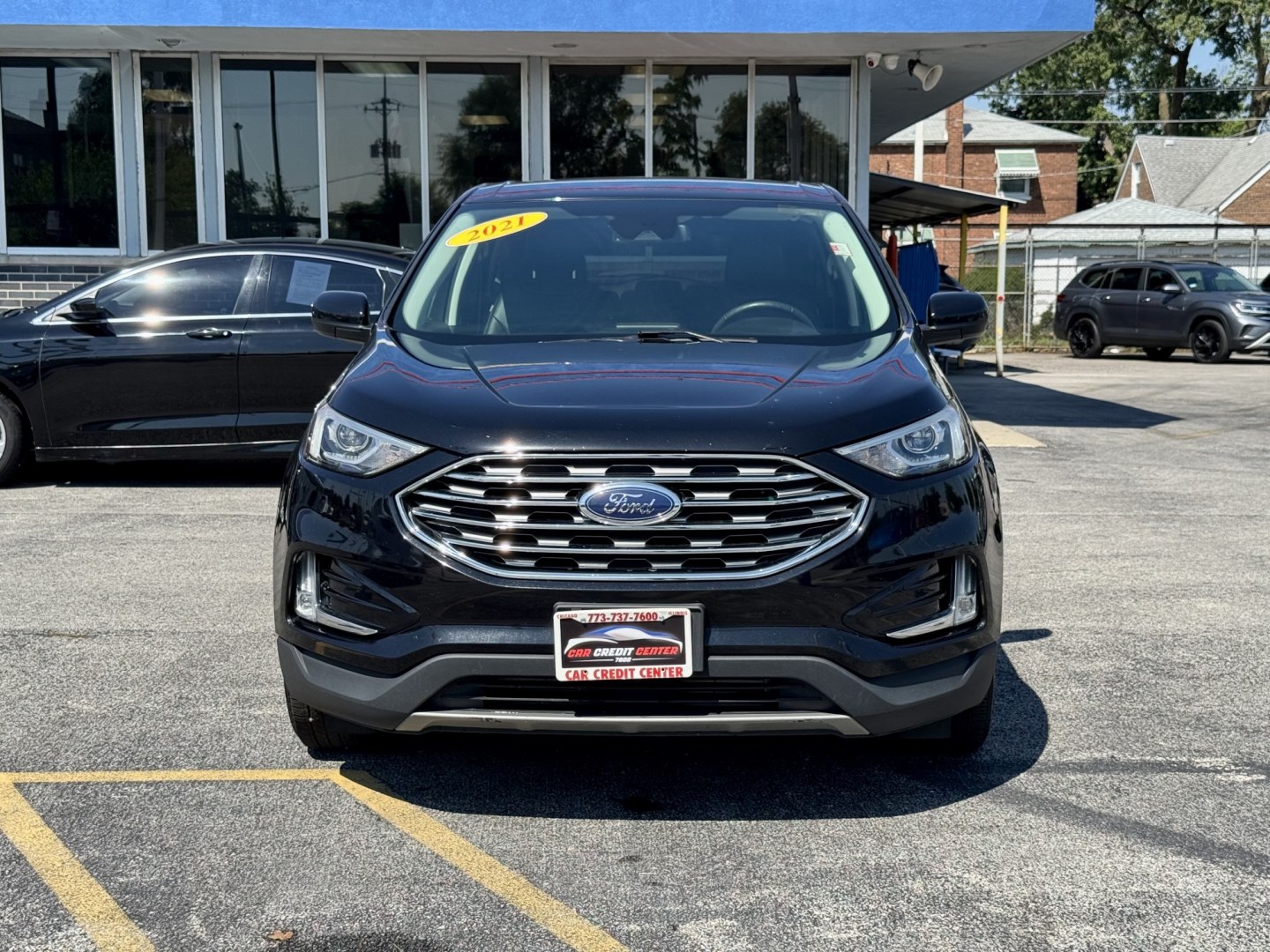 2021 BLACK Ford Edge SEL FWD (2FMPK3J97MB) with an 2.0L L4 DOHC 16V engine, 6A transmission, located at 7600 S Western Ave., Chicago, IL, 60620, (773) 918-3980, 0.000000, 0.000000- Photo#1