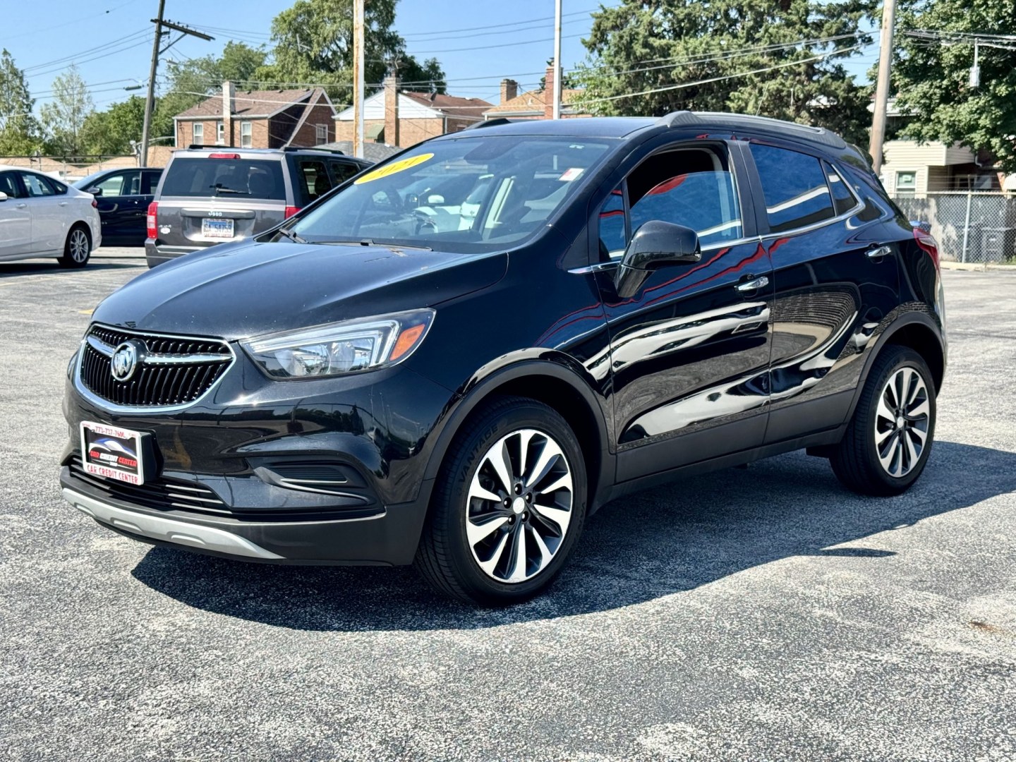 2021 BLACK Buick Encore Preferred AWD (KL4CJESB8MB) with an 1.4L L4 DOHC 16V TURBO engine, 6A transmission, located at 7600 S Western Ave., Chicago, IL, 60620, (773) 918-3980, 0.000000, 0.000000- Photo#2
