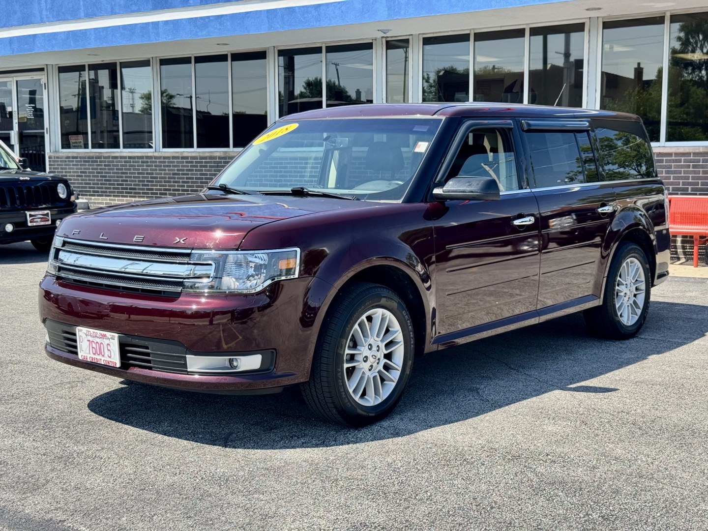2018 RED Ford Flex SEL FWD (2FMGK5C87JB) with an 3.5L V6 DOHC 24V engine, 6A transmission, located at 7600 S Western Ave., Chicago, IL, 60620, (773) 918-3980, 0.000000, 0.000000- Photo#2
