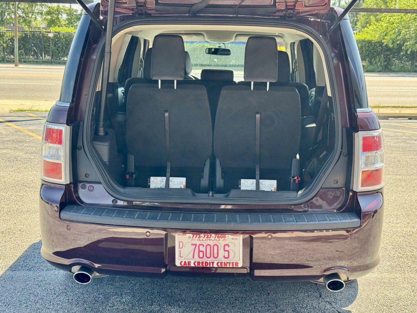 2018 RED Ford Flex SEL FWD (2FMGK5C87JB) with an 3.5L V6 DOHC 24V engine, 6A transmission, located at 7600 S Western Ave., Chicago, IL, 60620, (773) 918-3980, 0.000000, 0.000000- Photo#4