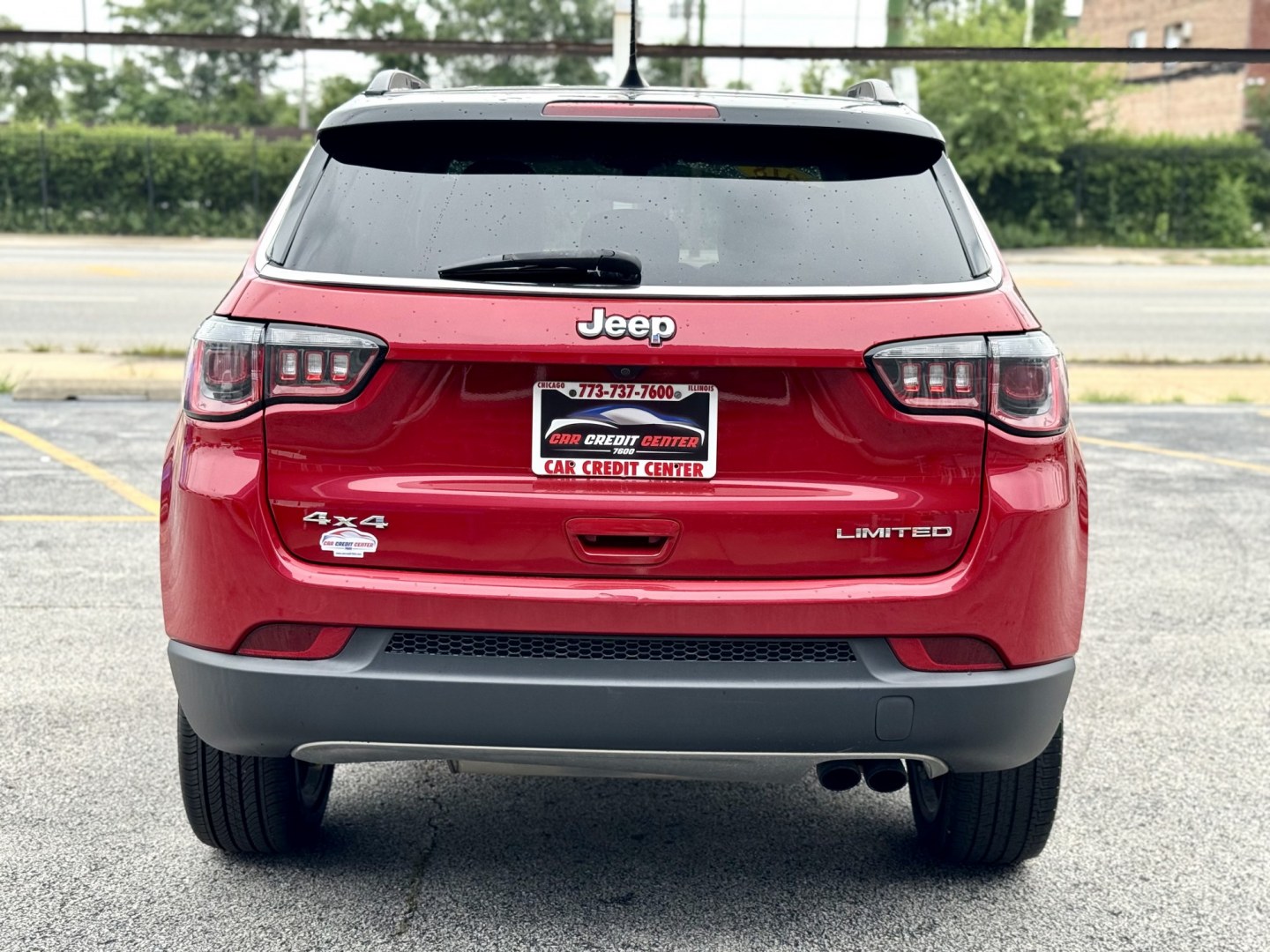 2018 RED Jeep Compass Limited 4WD (3C4NJDCB4JT) with an 2.4L L4 DOHC 16V engine, CVT transmission, located at 7600 S Western Ave., Chicago, IL, 60620, (773) 918-3980, 0.000000, 0.000000- Photo#3
