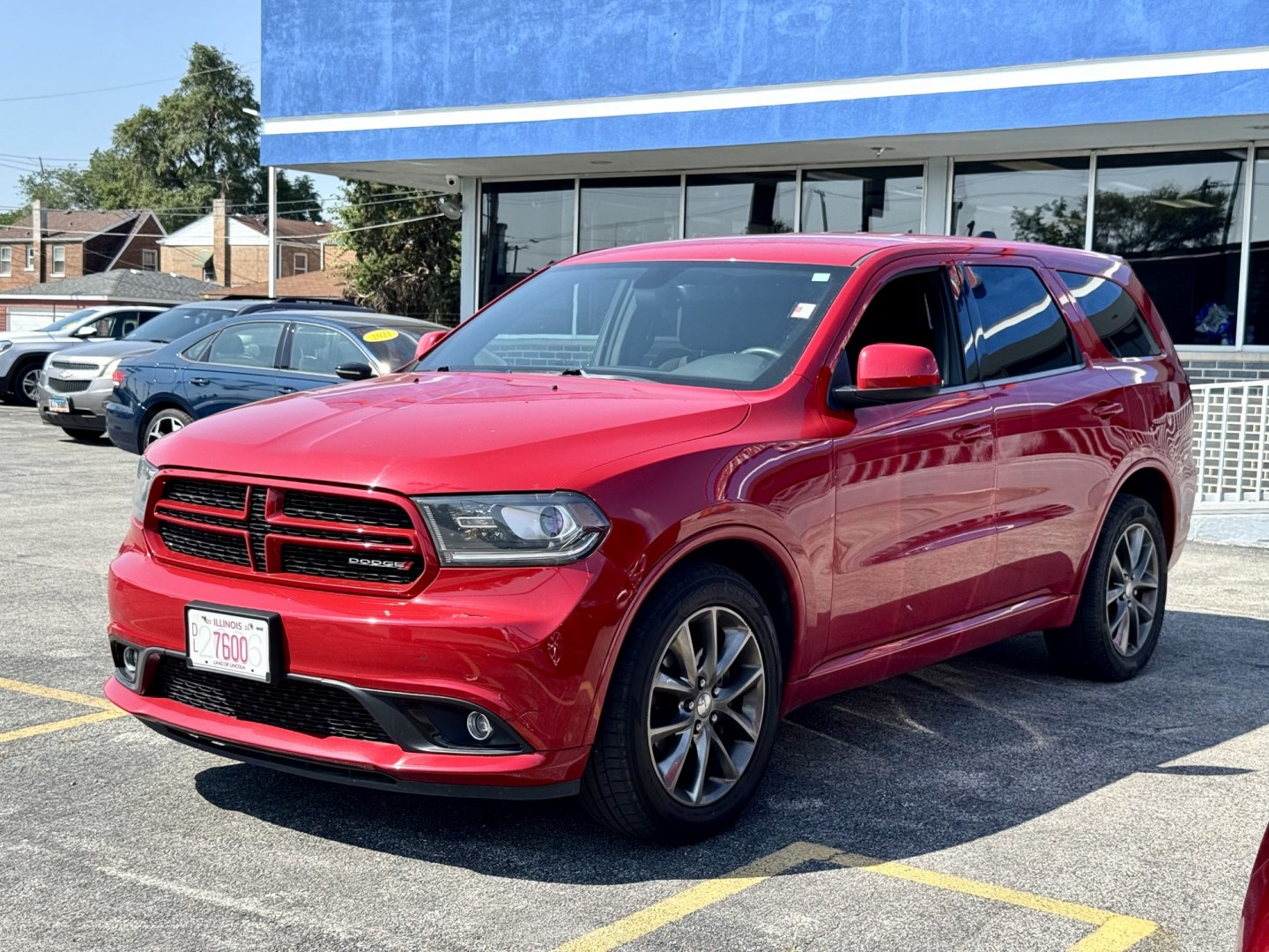 2014 RED Dodge Durango SXT AWD (1C4RDJAG5EC) with an 3.6L V6 DOHC 24V engine, 8A transmission, located at 7600 S Western Ave., Chicago, IL, 60620, (773) 918-3980, 0.000000, 0.000000- Photo#2