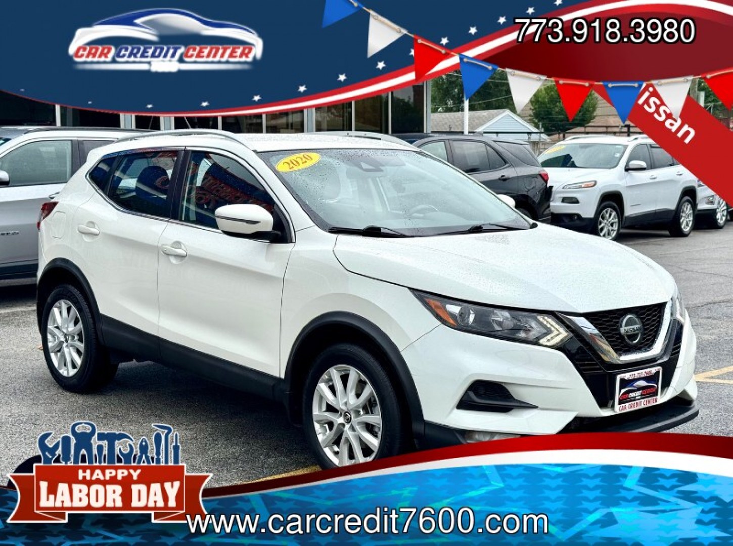 2020 WHITE Nissan Rogue Sport SL AWD (JN1BJ1CW1LW) with an 2.0L L4 DOHC 16V engine, CVT transmission, located at 7600 S Western Ave., Chicago, IL, 60620, (773) 918-3980, 0.000000, 0.000000- Photo#0