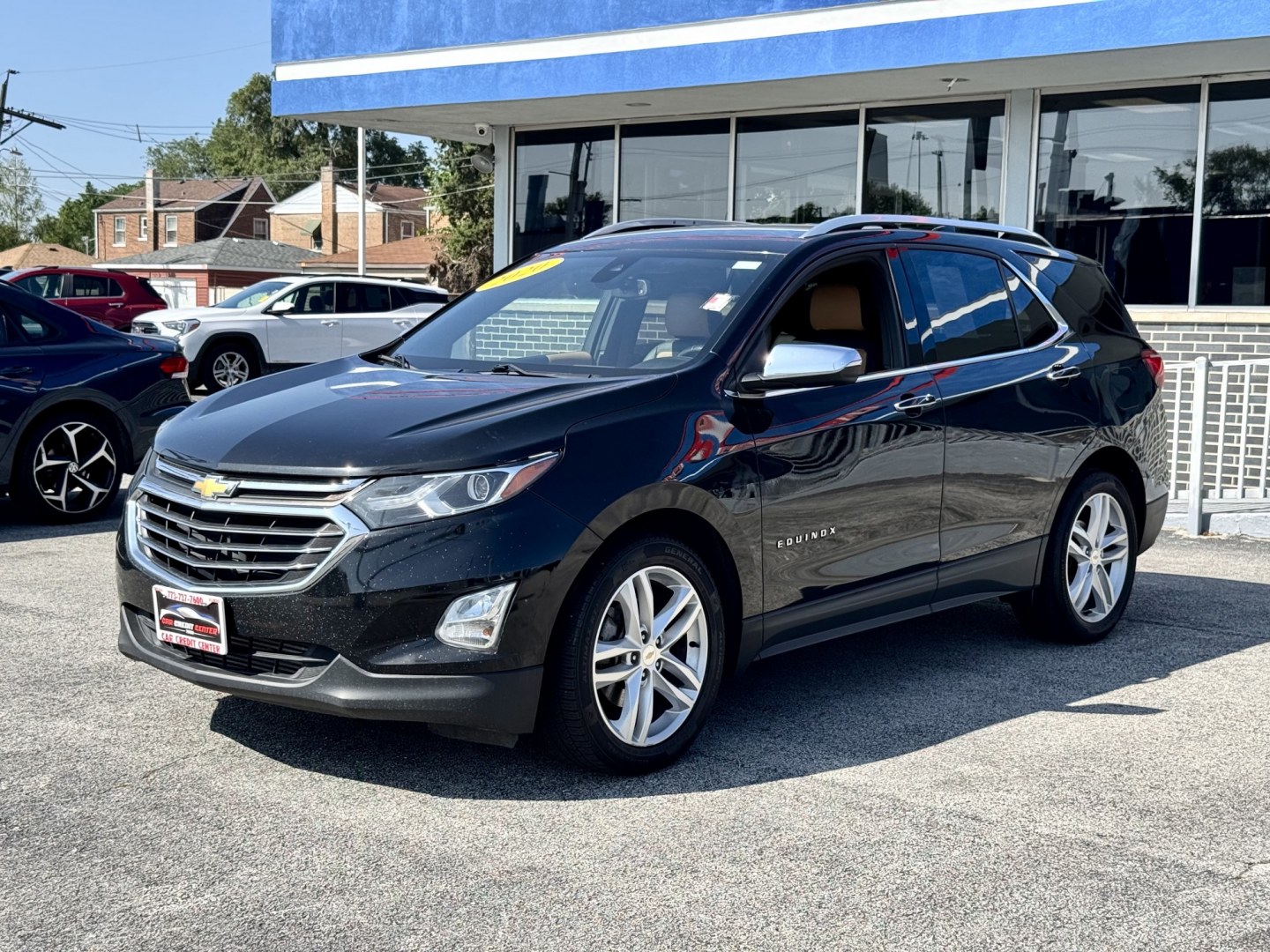 2020 BLACK Chevrolet Equinox Premier 2.0 2WD (2GNAXPEX9L6) with an 2.0L L4 DOHC 16V engine, 9A transmission, located at 7600 S Western Ave., Chicago, IL, 60620, (773) 918-3980, 0.000000, 0.000000- Photo#2