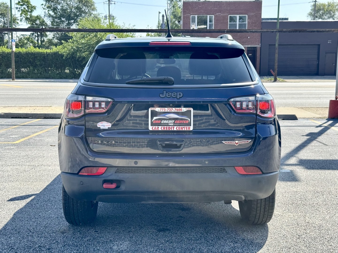 2021 BLUE Jeep Compass Trailhawk 4WD (3C4NJDDB7MT) with an 2.4L L4 DOHC 16V engine, 9A transmission, located at 7600 S Western Ave., Chicago, IL, 60620, (773) 918-3980, 0.000000, 0.000000- Photo#3