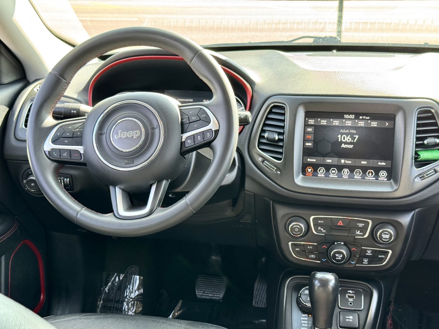2021 BLUE Jeep Compass Trailhawk 4WD (3C4NJDDB7MT) with an 2.4L L4 DOHC 16V engine, 9A transmission, located at 7600 S Western Ave., Chicago, IL, 60620, (773) 918-3980, 0.000000, 0.000000- Photo#9