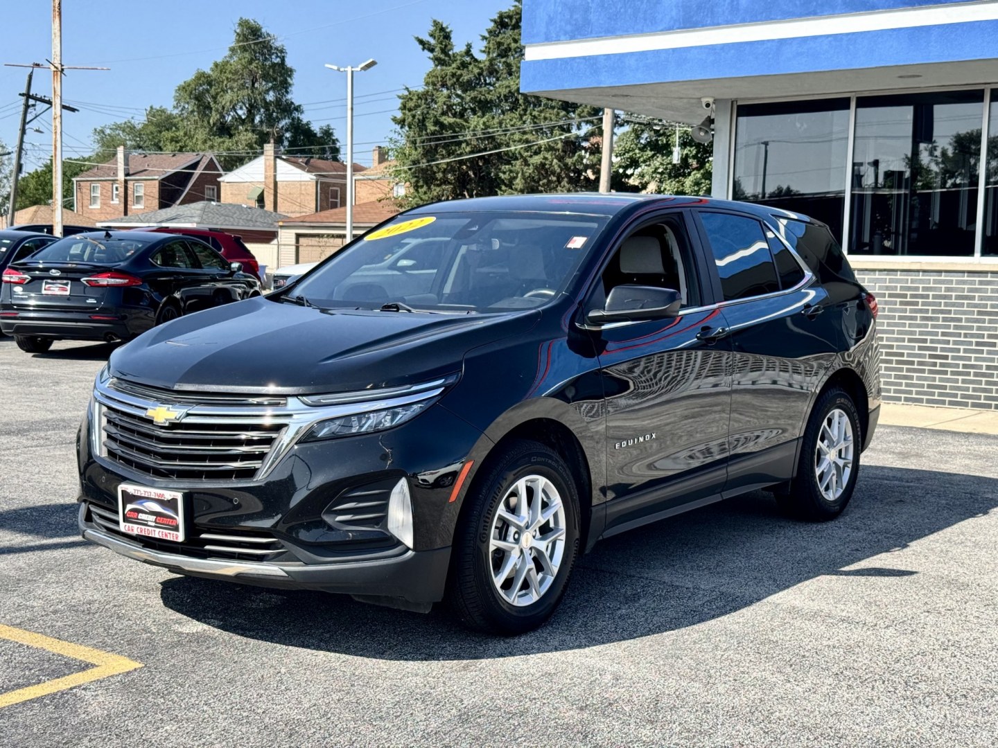 2022 BLACK Chevrolet Equinox LT 2WD (3GNAXJEV3NL) with an 1.5L L4 DOHC 16V TURBO engine, 6A transmission, located at 7600 S Western Ave., Chicago, IL, 60620, (773) 918-3980, 0.000000, 0.000000- Photo#2