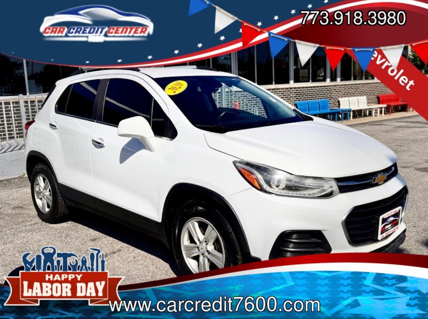 2020 WHITE Chevrolet Trax LT FWD (KL7CJLSB4LB) with an 1.4L L4 DOHC 16V engine, 6A transmission, located at 7600 S Western Ave., Chicago, IL, 60620, (773) 918-3980, 0.000000, 0.000000- Photo#0