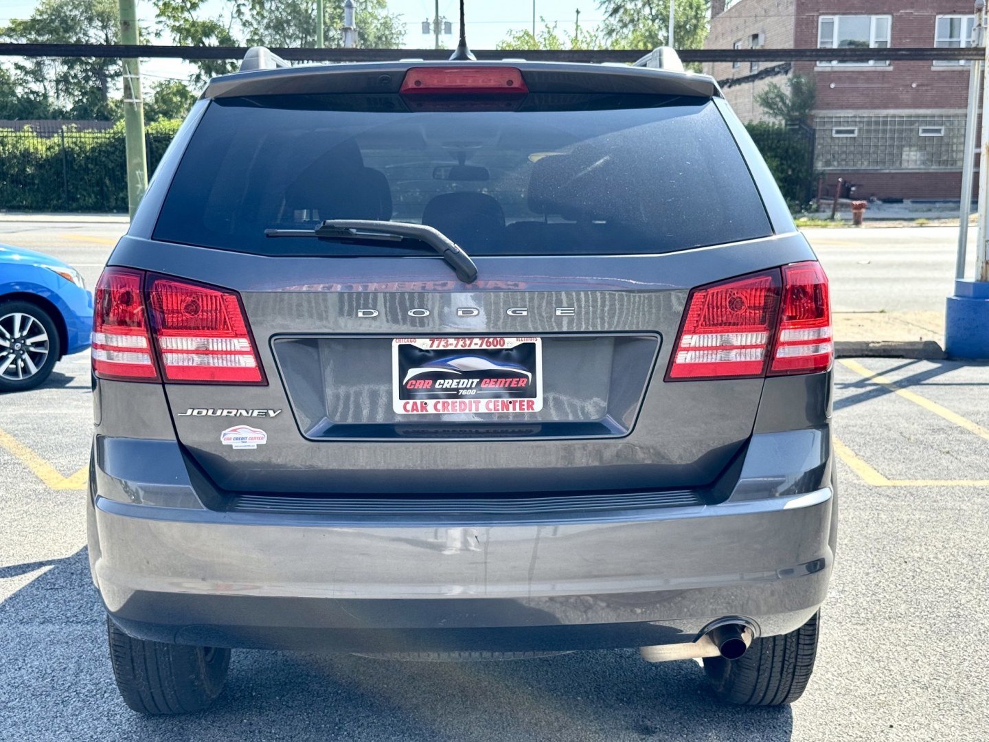 2017 GRAY Dodge Journey SE (3C4PDCAB6HT) with an 2.4L L4 DOHC 16V engine, 4A transmission, located at 7600 S Western Ave., Chicago, IL, 60620, (773) 918-3980, 0.000000, 0.000000- Photo#3