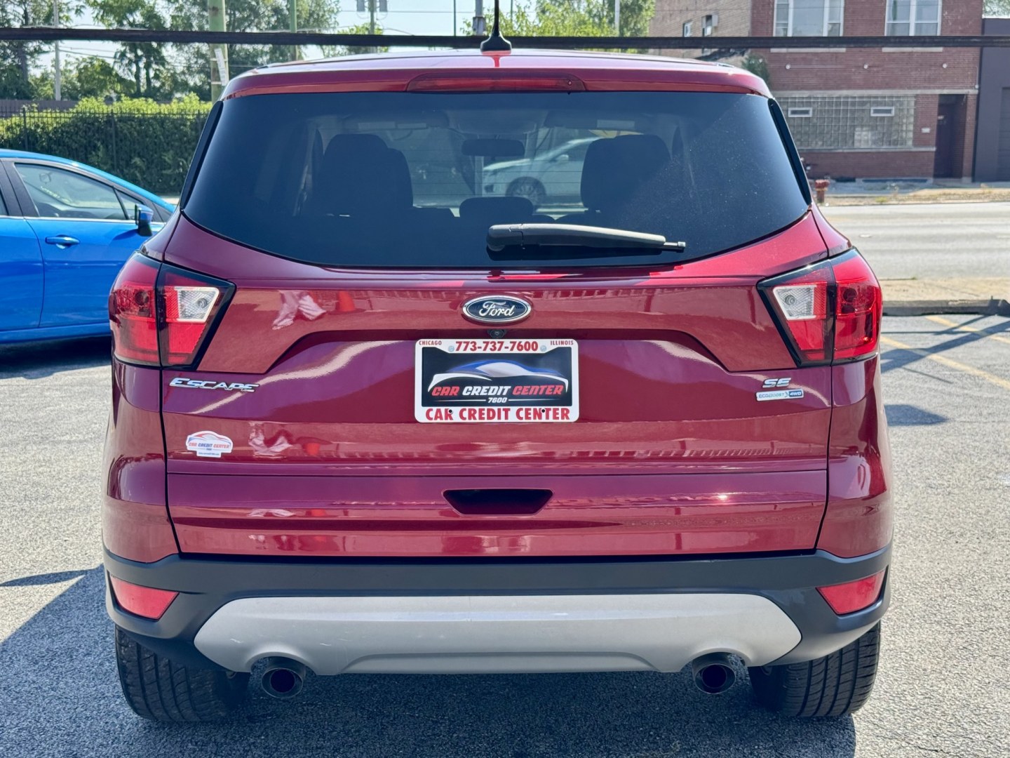 2019 RED Ford Escape SE 4WD (1FMCU9GDXKU) with an 1.5L L4 DOHC 16V engine, 6A transmission, located at 7600 S Western Ave., Chicago, IL, 60620, (773) 918-3980, 0.000000, 0.000000- Photo#3