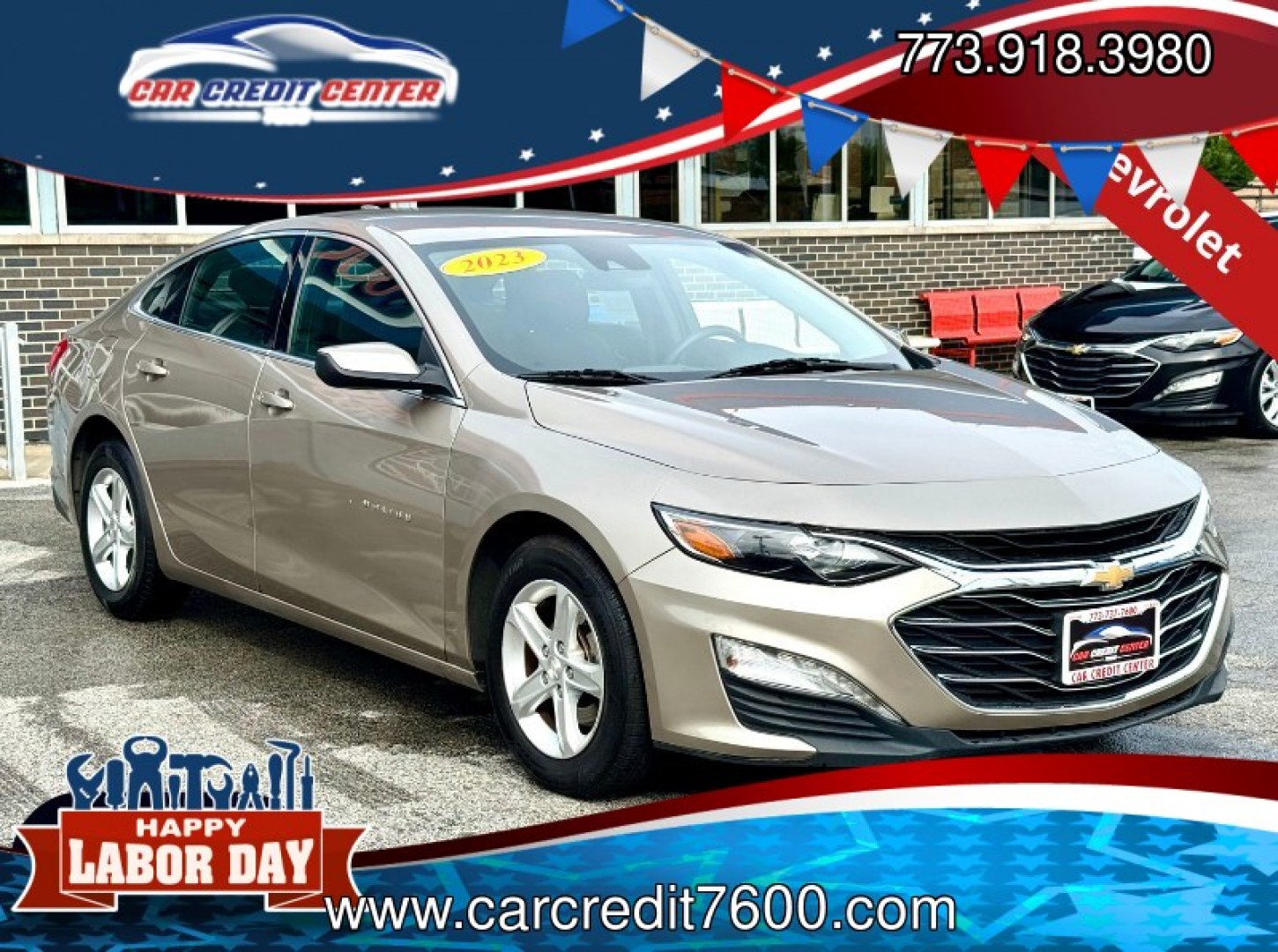 2023 GRAY Chevrolet Malibu 1LT (1G1ZD5ST4PF) with an 1.5L L4 DOHC 16V engine, 6A transmission, located at 7600 S Western Ave., Chicago, IL, 60620, (773) 918-3980, 0.000000, 0.000000- Photo#0