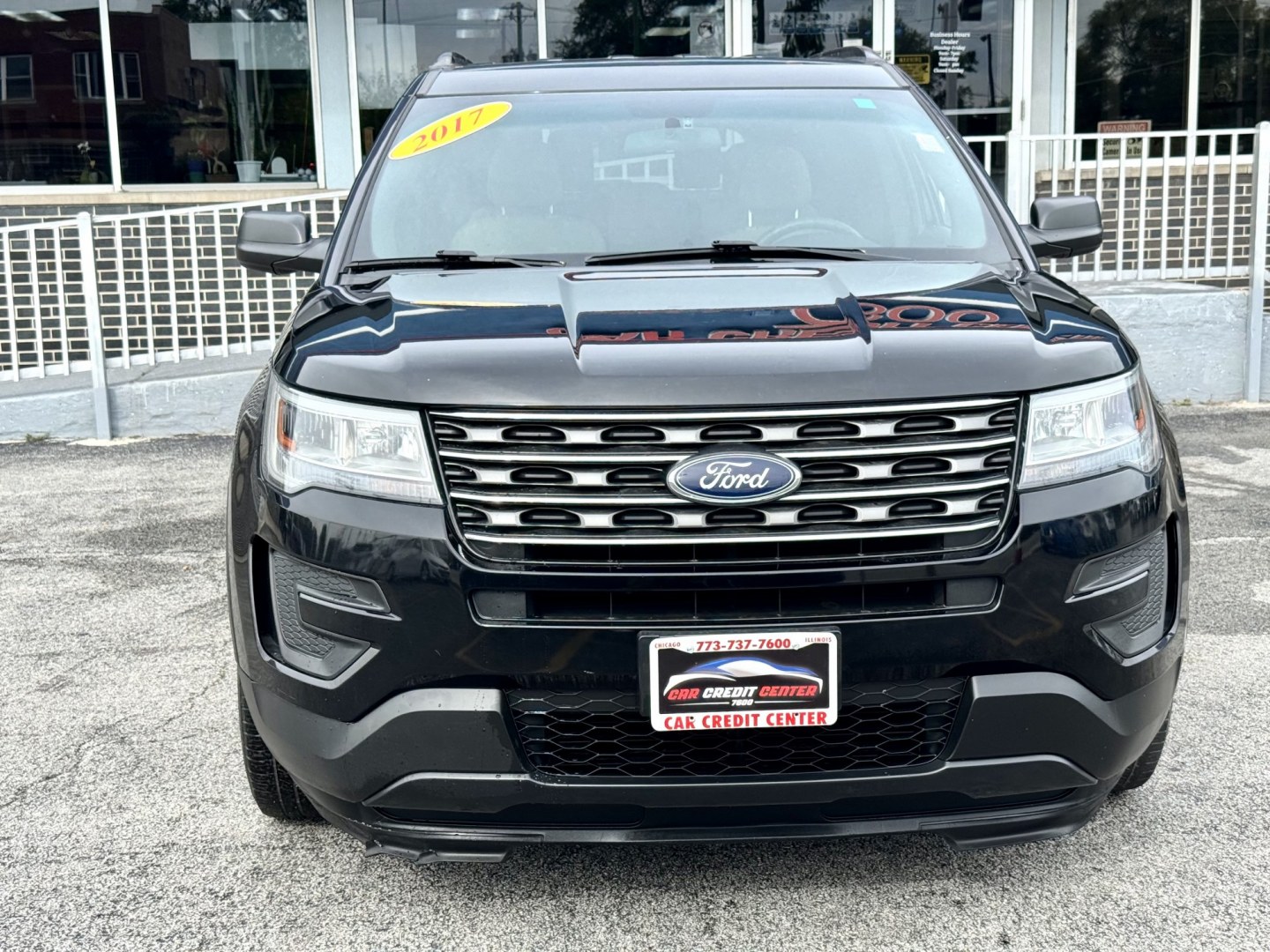 2017 BLACK Ford Explorer Base FWD (1FM5K7B87HG) with an 3.5L V6 DOHC 24V engine, 6A transmission, located at 7600 S Western Ave., Chicago, IL, 60620, (773) 918-3980, 0.000000, 0.000000- Photo#1
