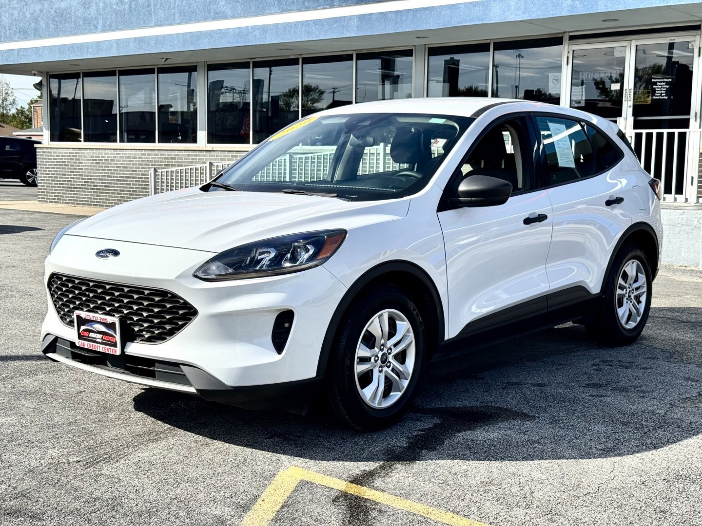 2020 WHITE Ford Escape S (1FMCU0F67LU) with an 1.5L L3 engine, 6A transmission, located at 7600 S Western Ave., Chicago, IL, 60620, (773) 918-3980, 0.000000, 0.000000- Photo#2