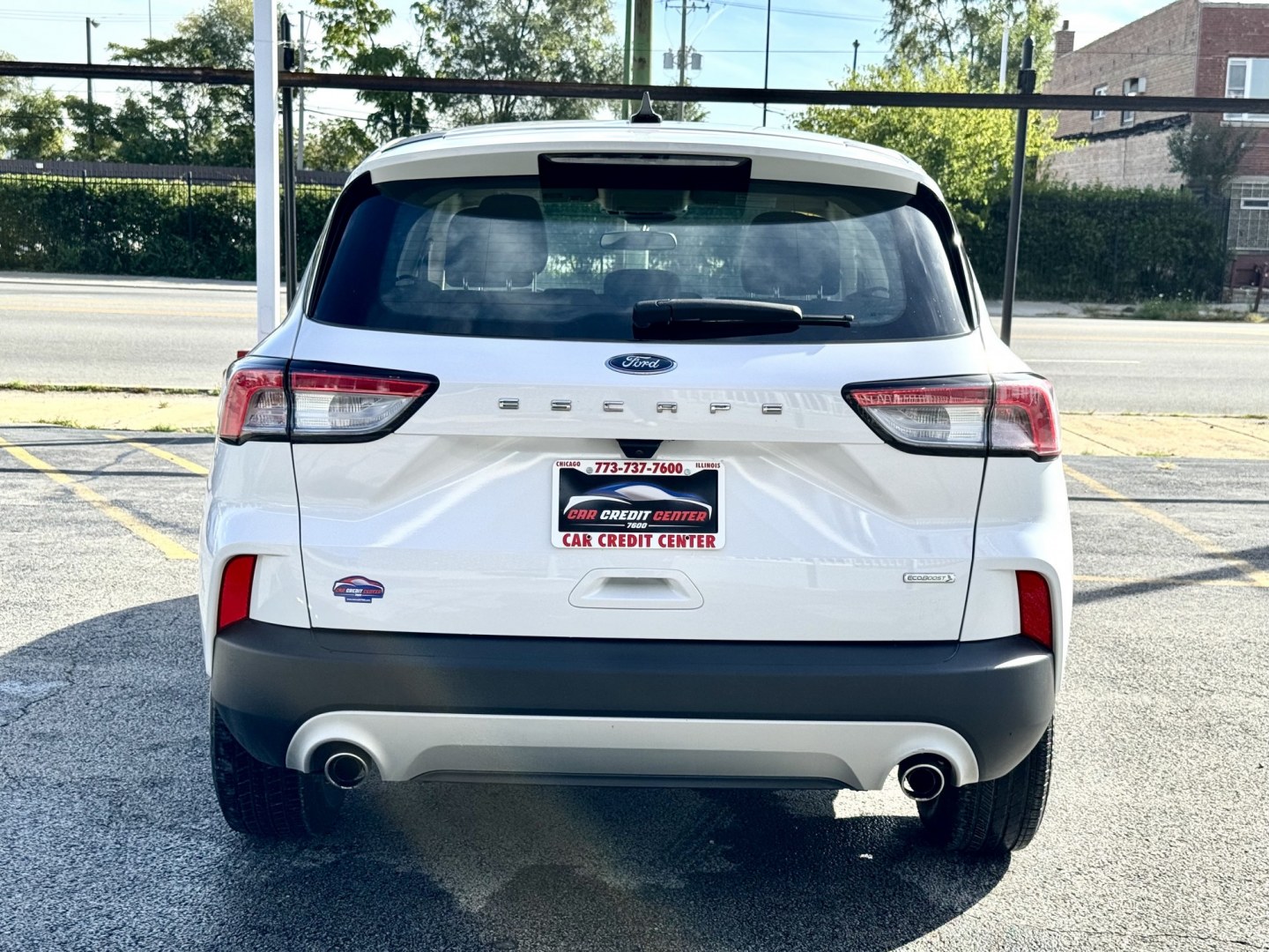 2020 WHITE Ford Escape S (1FMCU0F67LU) with an 1.5L L3 engine, 6A transmission, located at 7600 S Western Ave., Chicago, IL, 60620, (773) 918-3980, 0.000000, 0.000000- Photo#3