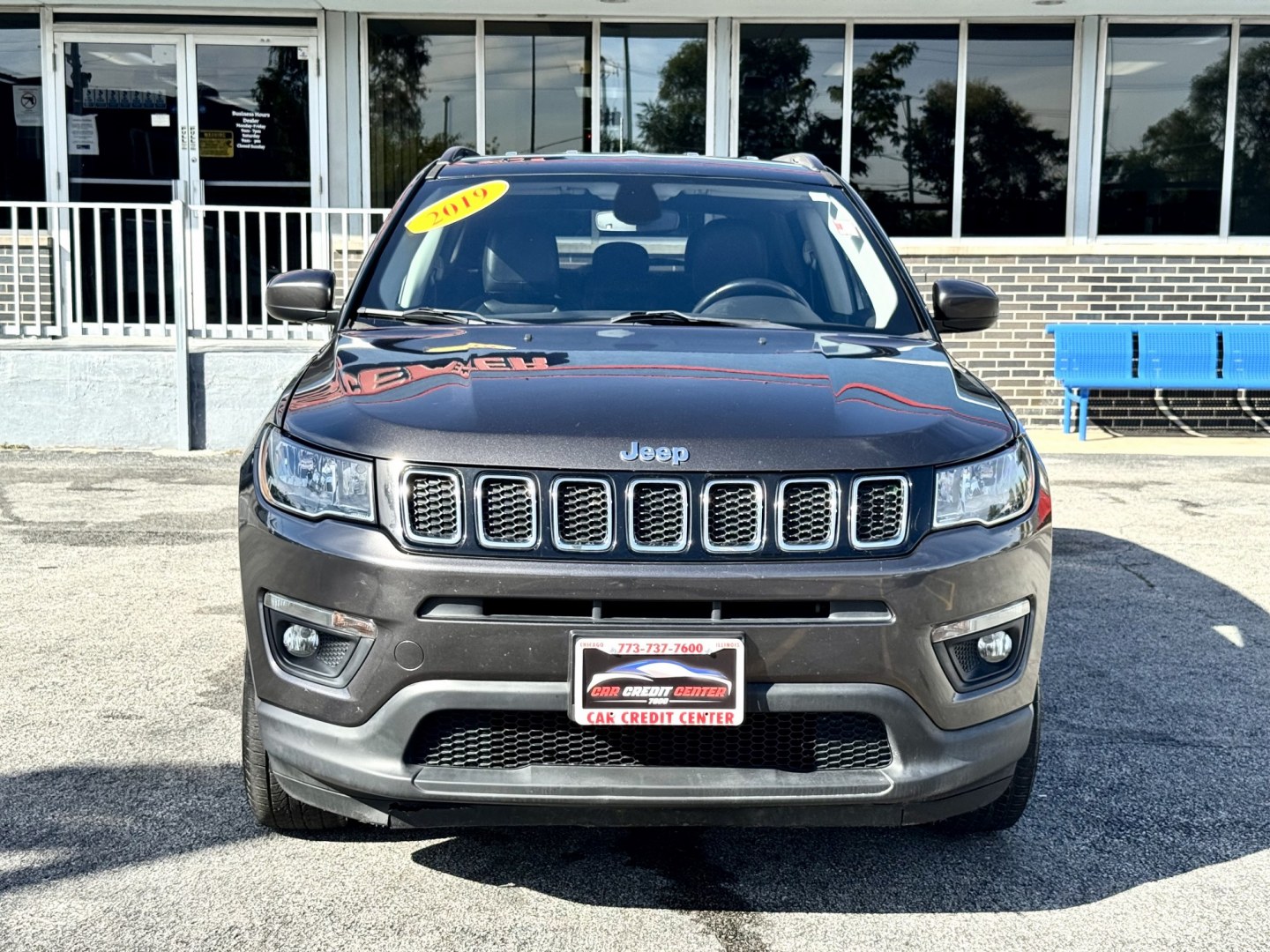 2019 GRAY Jeep Compass Sport 4WD (3C4NJDBB1KT) with an 2.4L L4 DOHC 16V engine, located at 7600 S Western Ave., Chicago, IL, 60620, (773) 918-3980, 0.000000, 0.000000- Photo#1