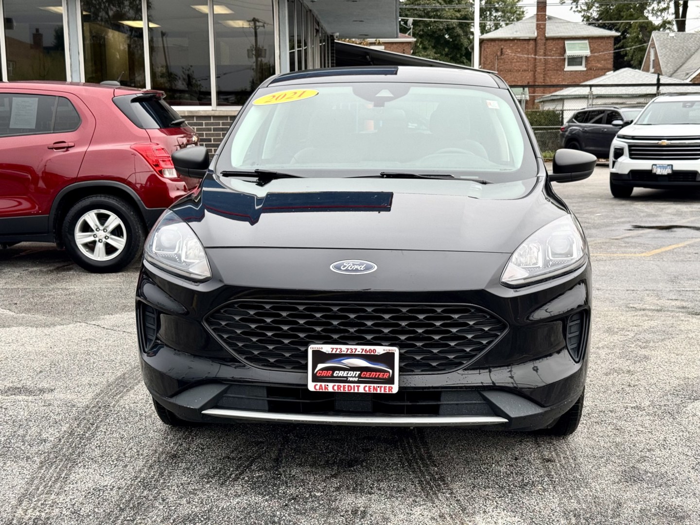 2021 BLACK Ford Escape S AWD (1FMCU9F62MU) with an 1.5L L3 engine, 6A transmission, located at 7600 S Western Ave., Chicago, IL, 60620, (773) 918-3980, 0.000000, 0.000000- Photo#1