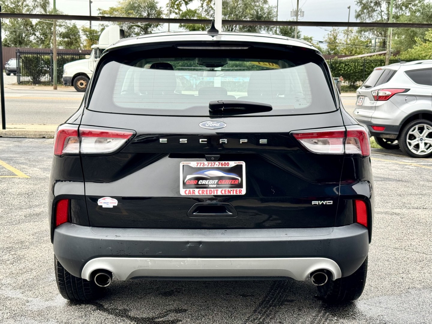 2021 BLACK Ford Escape S AWD (1FMCU9F62MU) with an 1.5L L3 engine, 6A transmission, located at 7600 S Western Ave., Chicago, IL, 60620, (773) 918-3980, 0.000000, 0.000000- Photo#3