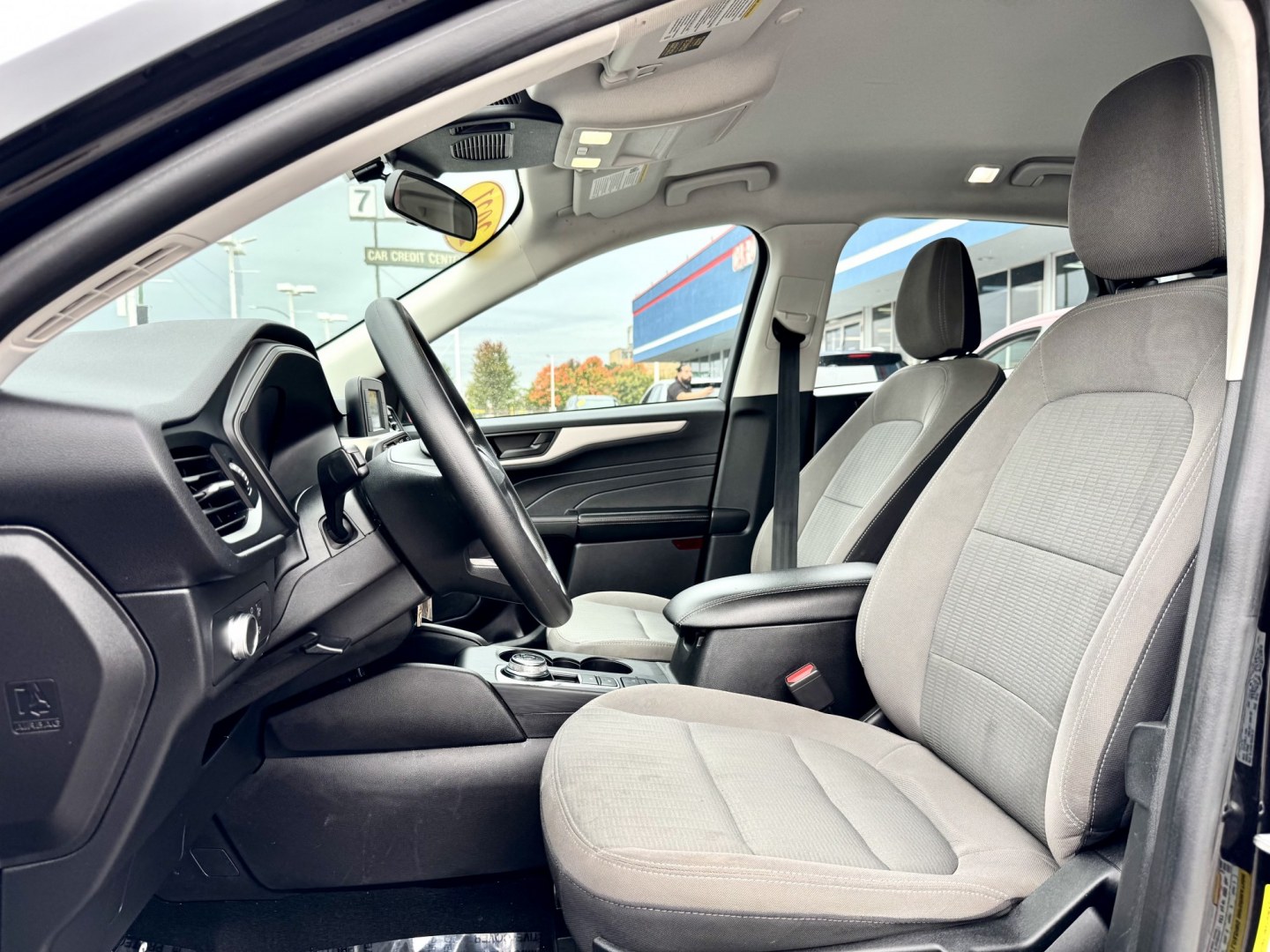 2021 BLACK Ford Escape S AWD (1FMCU9F62MU) with an 1.5L L3 engine, 6A transmission, located at 7600 S Western Ave., Chicago, IL, 60620, (773) 918-3980, 0.000000, 0.000000- Photo#7
